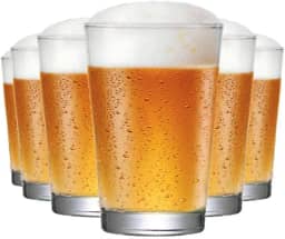 Ruvolo, Jogo de Copo de Cerveja Caldereta, Copo de Vidro 6 pcs, 350ml