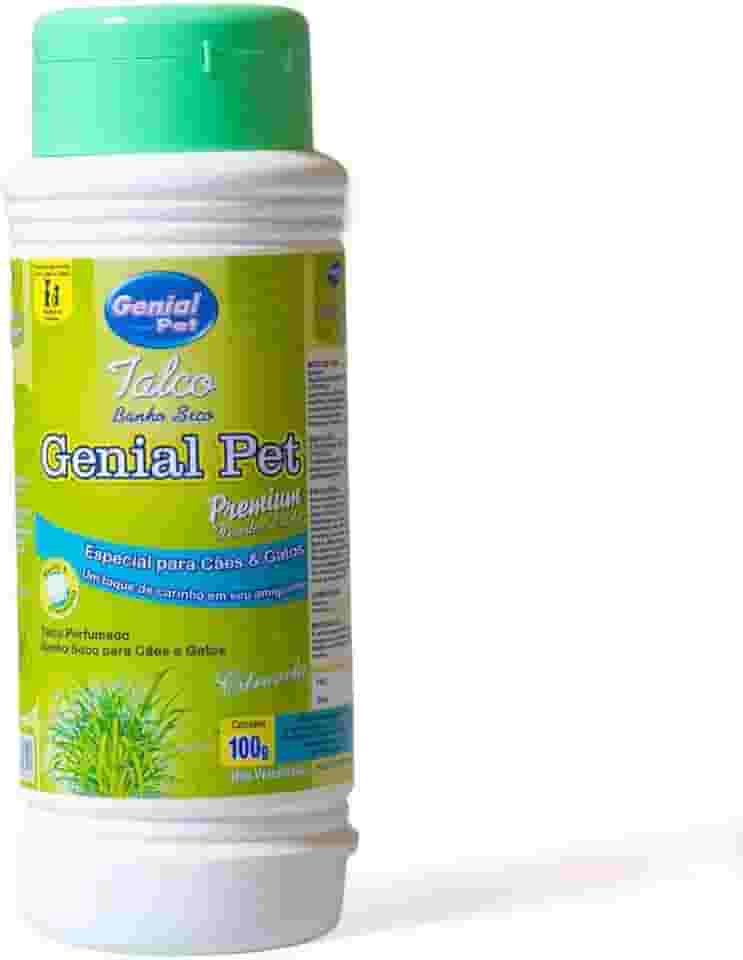 Genial Pet Talco Banho Seco Genial Citronela 100G Para Cães