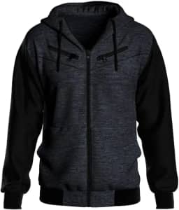 Jaqueta de Moletom Relaxado com Ziper Masculina