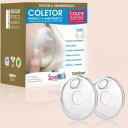 Kit Com 2 Conchas Pós Parto Amamentação Indolor Base Rígida Mamatutti SaveMilk - Protege os seios e evita o desmame.