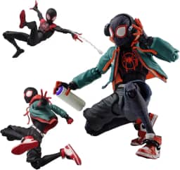 Spider Mαn: Into The Spider-Verse Miles Morales Sentinel SV Super Heroes 6 polegadas / 16 cm Articulações Móveis Figura de Ação Modelo Colecionável Ornamentos Conjunto Caixa de Brinquedo