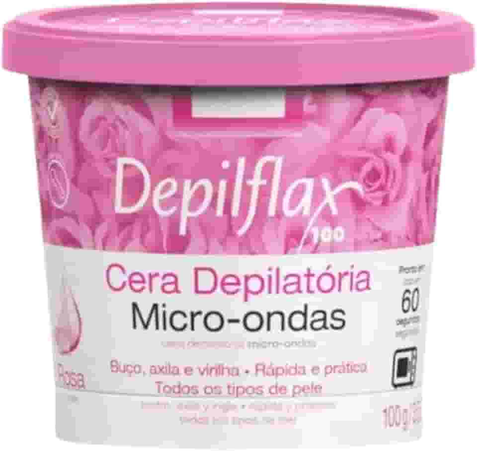 Depilflax – Cera Depilatória para Micro-ondas Rosa 100g