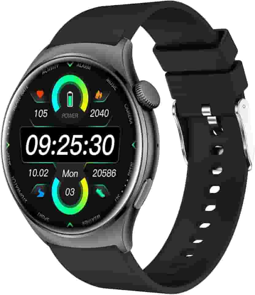 Relogio Smartwatch Feminino 1.43“ Tela HD AMOLED Touch, IP68 à Prova d‘Água, Bateria de 10-15 Dias, Monitoramento Esportivo, Chamadas Bluetooth, Notificações, Smartwatch(preto)
