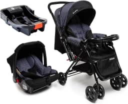 Travel System Cosco Kids, Reverse Trio, Preto Rajado