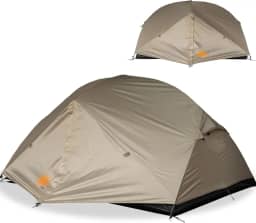 Barraca de Camping Montanhismo Esférica 2 Pessoas,Instalação Rápida, Ventilada, à Prova d’Água Com Tapete de Solo