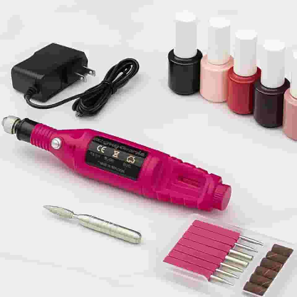 Lixa de Unha Elétrica Profissional Multiuso – Lixadeira e Polidor para Manicure e Pedicure