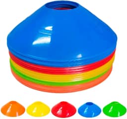 50x Chapéu Chines Cone Mini Treino Funcional Exercício 19cm