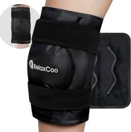 Bolsa De Gelo Xxl Para Joelho Envolve Todo O Joelho Após A Cirurgia, Bolsa De Gelo Em Gel Reutilizável Para Lesões No Joelho, Bolsa De Gelo Grande Para Alívio Da Dor, Inchaço, Cirurgia No Joe