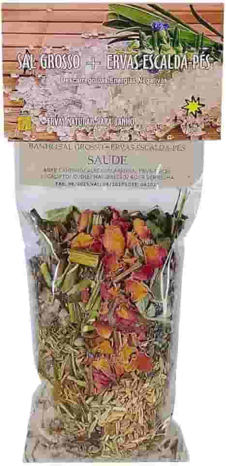 Banho Sal Grosso + Ervas Escalda Pés Saúde Emb.180g