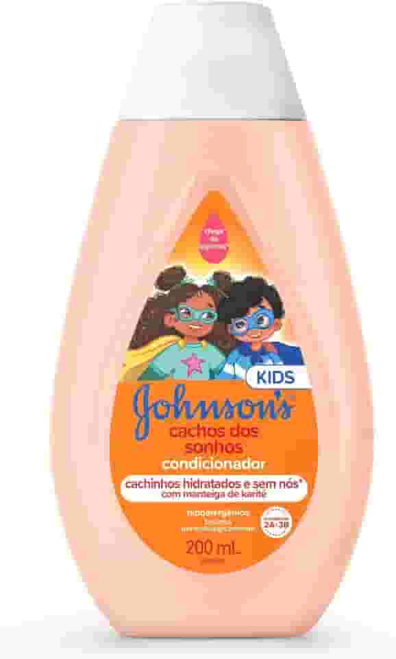 Condicionador Infantil Para Cabelos Cacheados Johnson's Cachos Dos Sonhos, 200ml