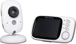 Babá Eletronica Câmera Sem Fio Visão Noturna Lcd Digital,Branco