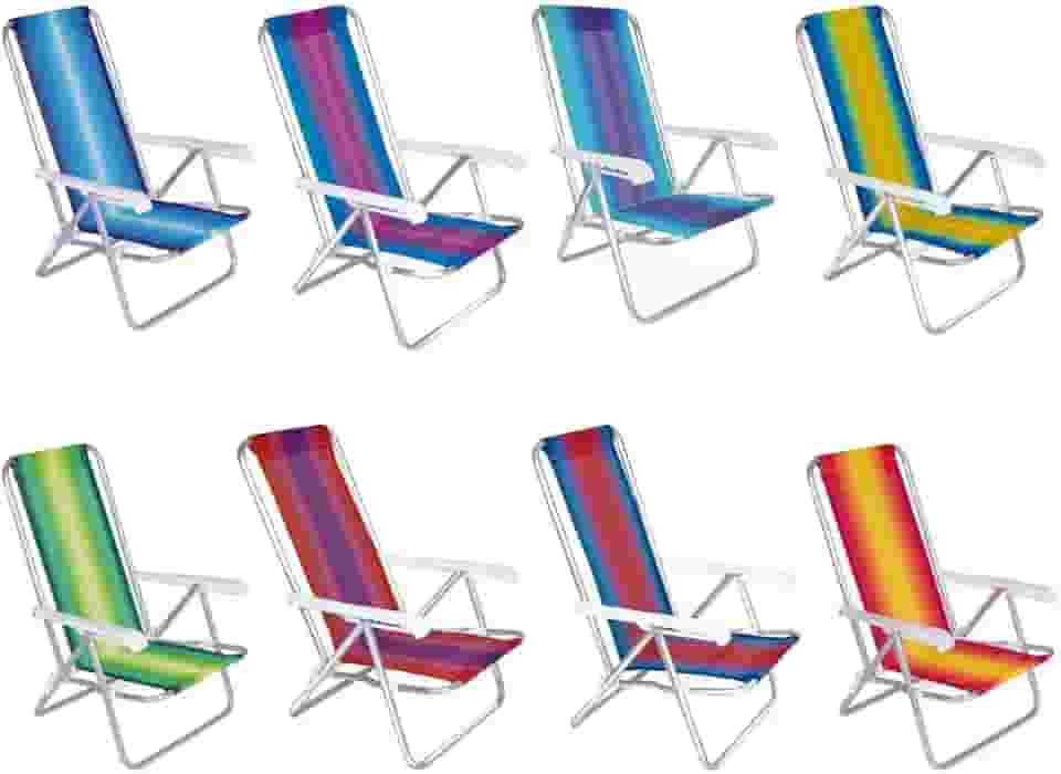 Mor - Cadeira Reclinável 4 Posições Alumínio Sortido