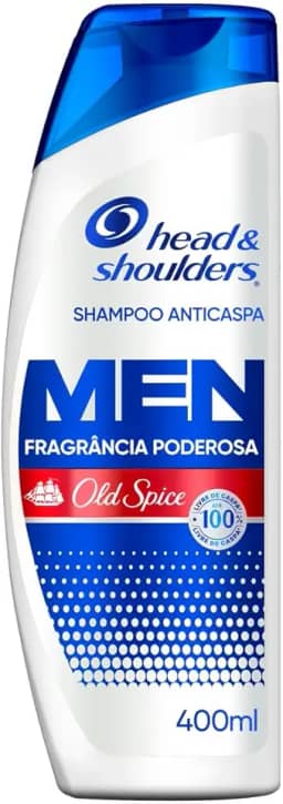 Head & shoulders & Shampoo Anticaspa Masculino com Old Spice Para Cabelo Oleoso 400 Ml, &
