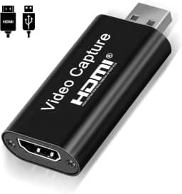 Placa de captura de vídeo HDMI 4K, cartão de captura de vídeo Cam Link, adaptador de captura de áudio HDMI para USB 2.0 dispositivo de captura de gravação para streaming transmissão Conversor