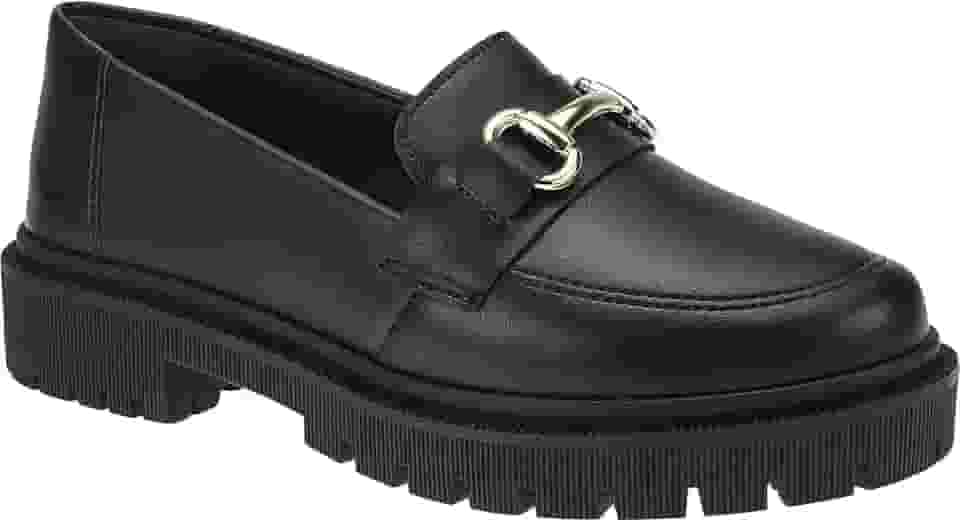 Mocassim Tratorado Feminino Bico Redondo com Enfeite Corrente ABS 026-005