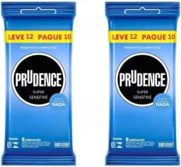 Preservativos Prudence Extra Fina Sensação De Não Usar Nada 24 Camisinhas