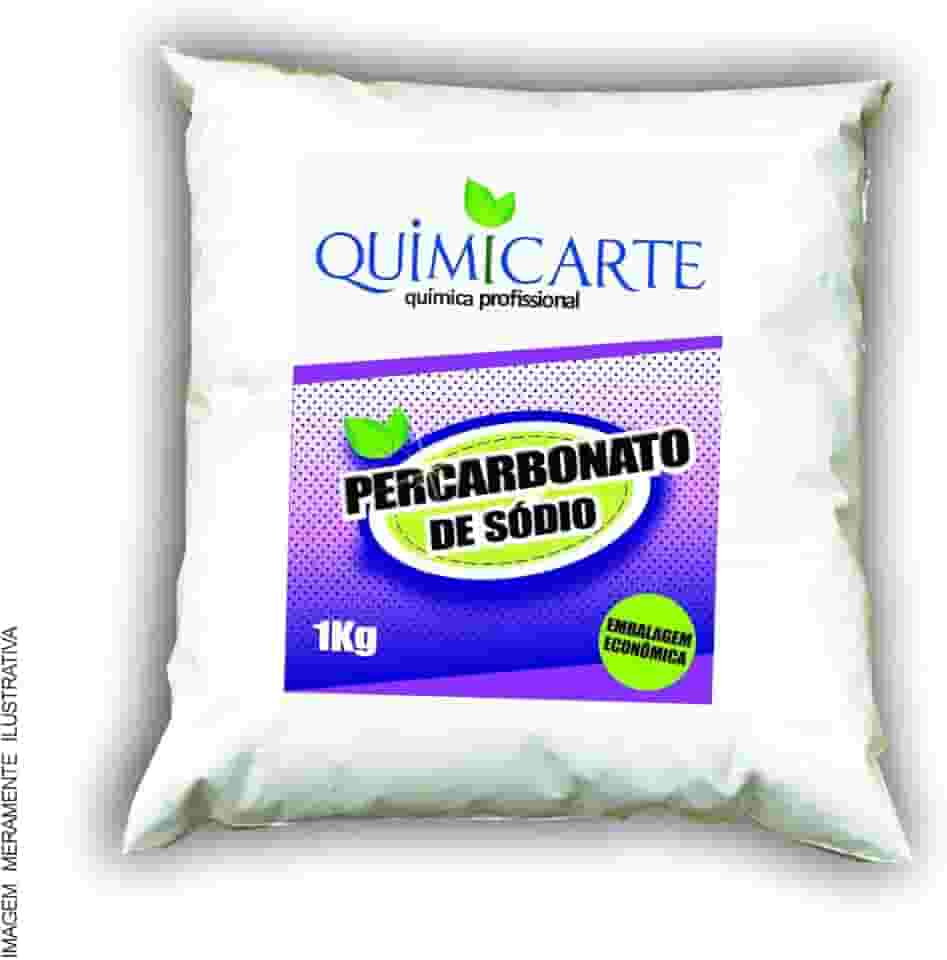 Percarbonato de Sódio 100% puro, Alvejante sem Cloro pacote com 1kg. Limpador Multiuso, Oxigênio Ativo, Tira Manchas, Roupas Brancas e Coloridas