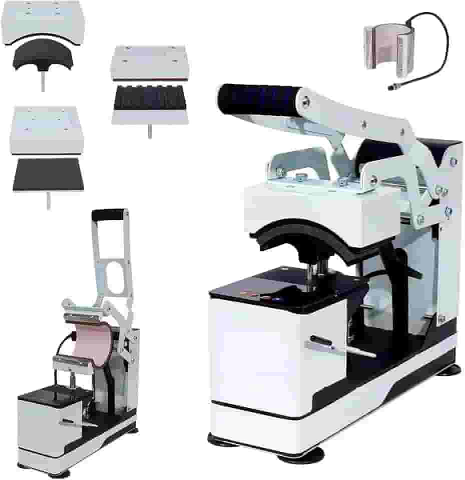 Maquina De Estampar Camisa Prensa Termica Sublimação Para Boné 4 Em 1 (127V)