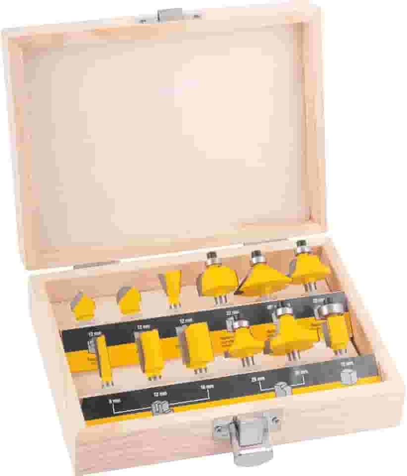 1 Jogo De Fresas Para Madeira Com 12 Peças, Vonder Vdo1838 Vonder