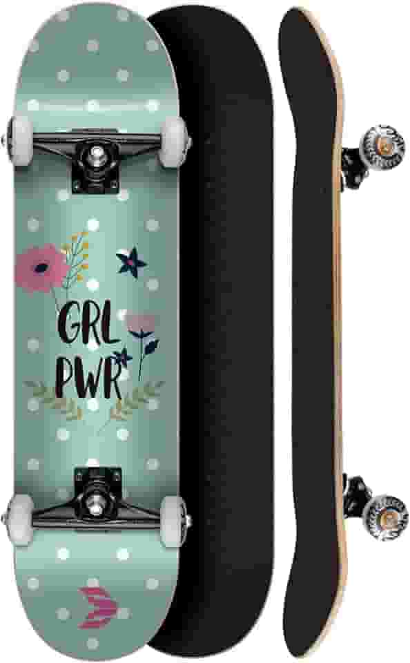 Skate Montado Profissional Cisco Feminino Flowers 8.0 - Abec 5