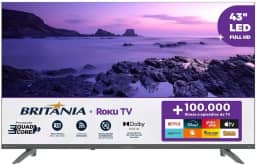 Smart TV 43' Britânia BTV43VA4REGB Roku TV LED Dolby Audio