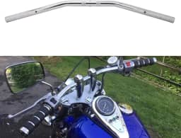 USTPO Guidão Para Motocicleta 22Mm 7/8' Universal Bobber Cafe Racer Sportster Cruiser Xl 883 1200 Custom Chopper Softail Dyna Street Bob Cromado