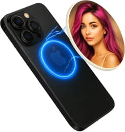 Espelho Magnético para Selfie, Acessório para Câmera Traseira do Celular, com Aro Magnético, para Live, Vlog e Fotos