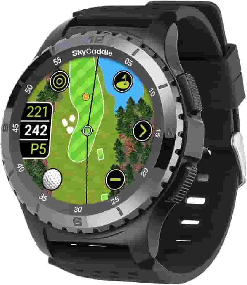 SkyCaddie Relógio LX5C Golf GPS com bisel de cerâmica, preto