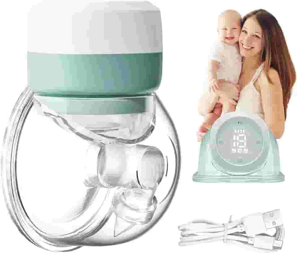 Bomba de Leite Elétrica Portátil Mãos Livres - Extração Silenciosa, 3 Modos/9 Níveis, Sem BPA, Bivolt (110V/220V), Coletor de Amamentação, Ideal para Mães em Movimento