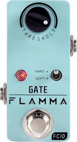 FLAMMA Pedal Noise Gate Fc10 Killer Supressor De Efeito Para Guitarra Com 2 Modos Elétrica E Baixo True Bypass