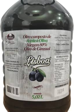 Azeite de Oliva Virgem 80% Nacional 5 Litros Restaurantes Pizzarias Qualidade Premium Lisboa