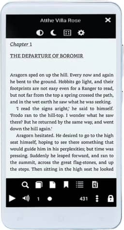 Zopsc LEITOR DE EBERTE HD DE 5 Polegadas, para Tablet 5.1 Com Memória WiFi DE 8 GB, Com Câmera e Alto -falantes DE 5MP, para Formatos PDF EPUB MOBI e Multimídia