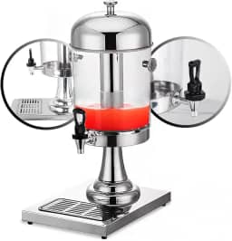 Suqueira Dispenser Suco Refresqueira Inox 8 Litros Torre de Chopp Poncheira Profissional Premium