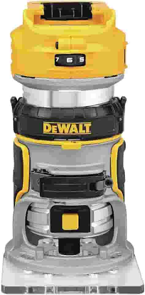 Dewalt Tupia Compacta, 7 Controles de Velocidade, Ideal para Trabalhos em Artesanatos e Marcenarias, Modelo DCW600B, Sem Bateria e Sem Carregador, 20V MAX XR