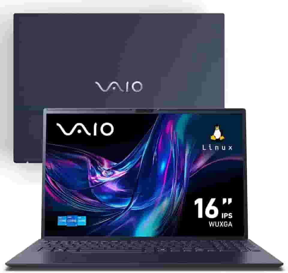 Notebook VAIO FE16 Intel® Core™ i5-1334U Linux 32GB RAM 512GB SSD 16' IPS WUXGA Antirreflexo - Cinza Grafite