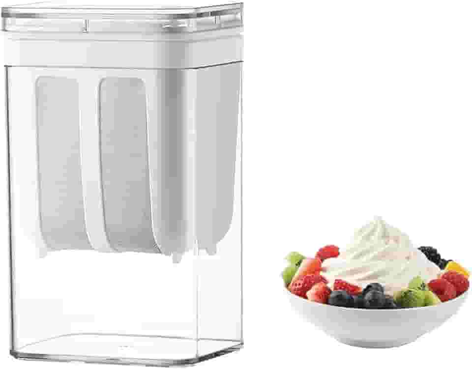 Máquina de iogurte grego de 1100 ml - Coador de iogurte ultrafino, peneira reutilizável de arroz, chá, suco, peneira de alimentos