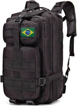 Mochila Tática Militar Impermeável Reforçada 30 litros com Patch Emborrachado