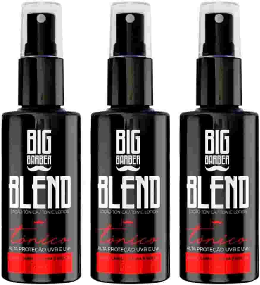 Kit 3x Produto Para Crescer Barba Loção Blend Big Barber
