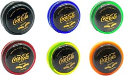 Kit Coleção Profissional de Ioios (Yoyo, Yo-Yo) Refrigerante Coca com 6 Unidades