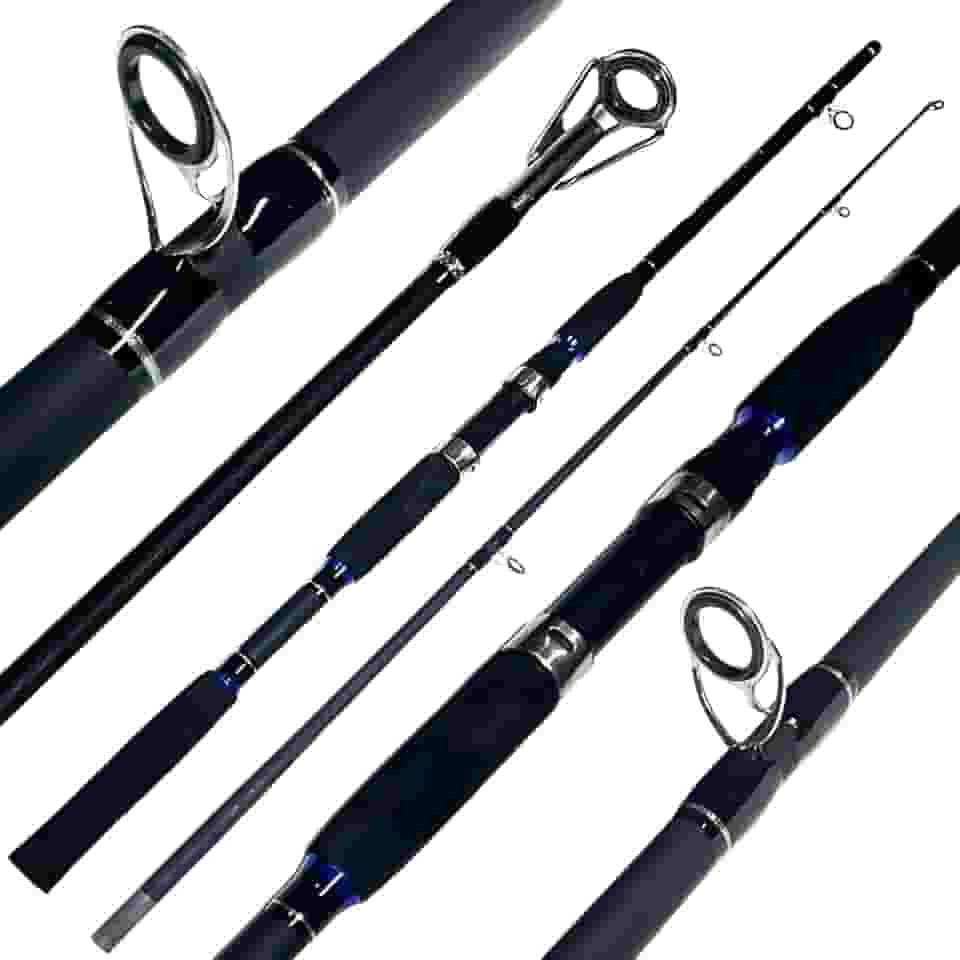 VARA PARA MOLINETE ENJOYLURE 6'0" - 1.80M CARBONO - 15-60LB - 2 PARTES - PESCA PESADA