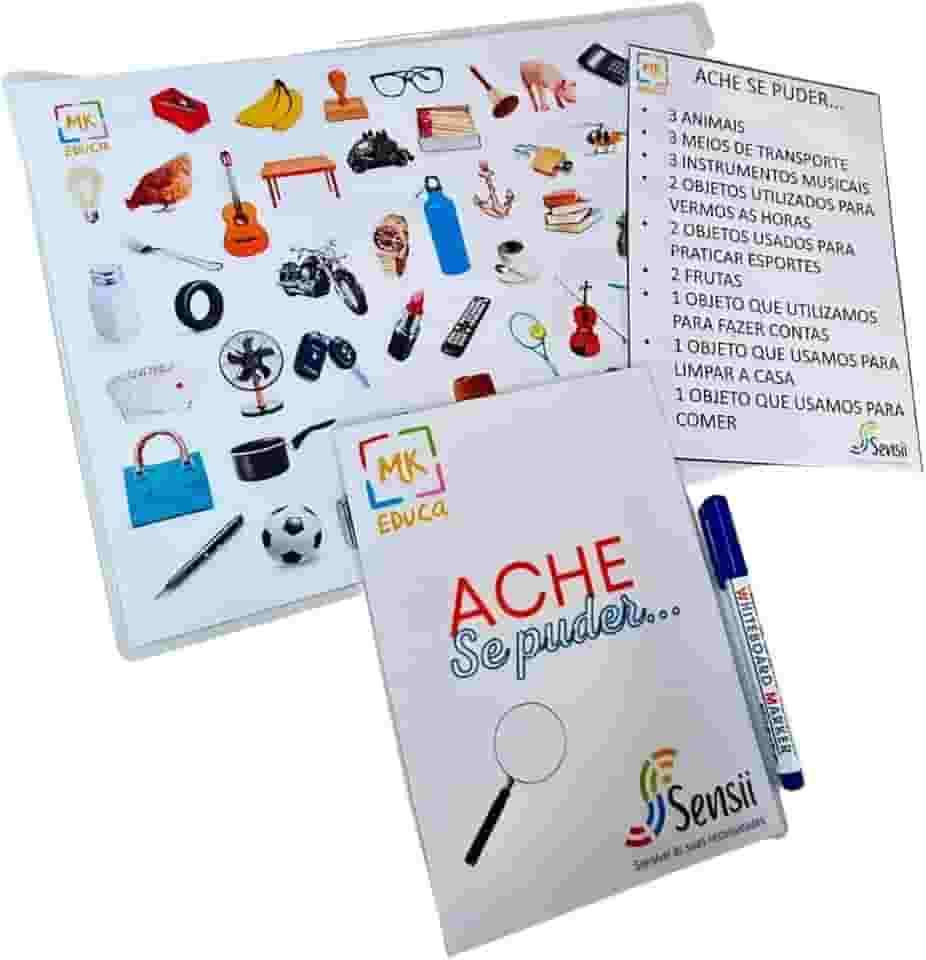 Ache se Puder - Jogo Idosos e Adultos Estimulação Visual e Memória Alzheimer