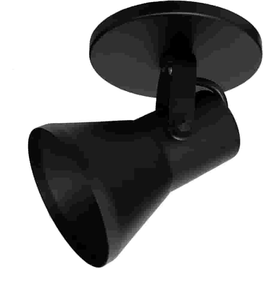 Spot Direcionável Sobrepor E27 - Luminária Moderna para Ambientes Internos, Ideal para Lâmpadas Par20 ou Bulbo LED (Preto)