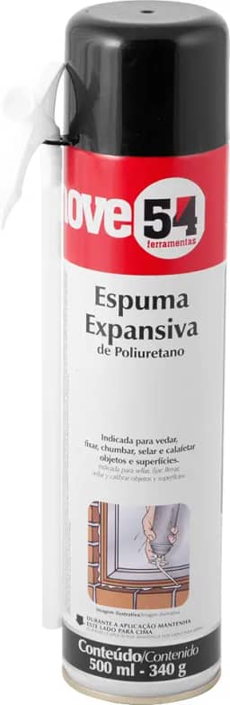 Espuma Expansiva De Poliuretano, 500 Ml/340 G, Nove54 Nove 54