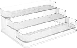 Organizador Porta Maquiagem Acrílico Multinível 3 Andares Expositor Perfume Cosméticos Make Multiuso