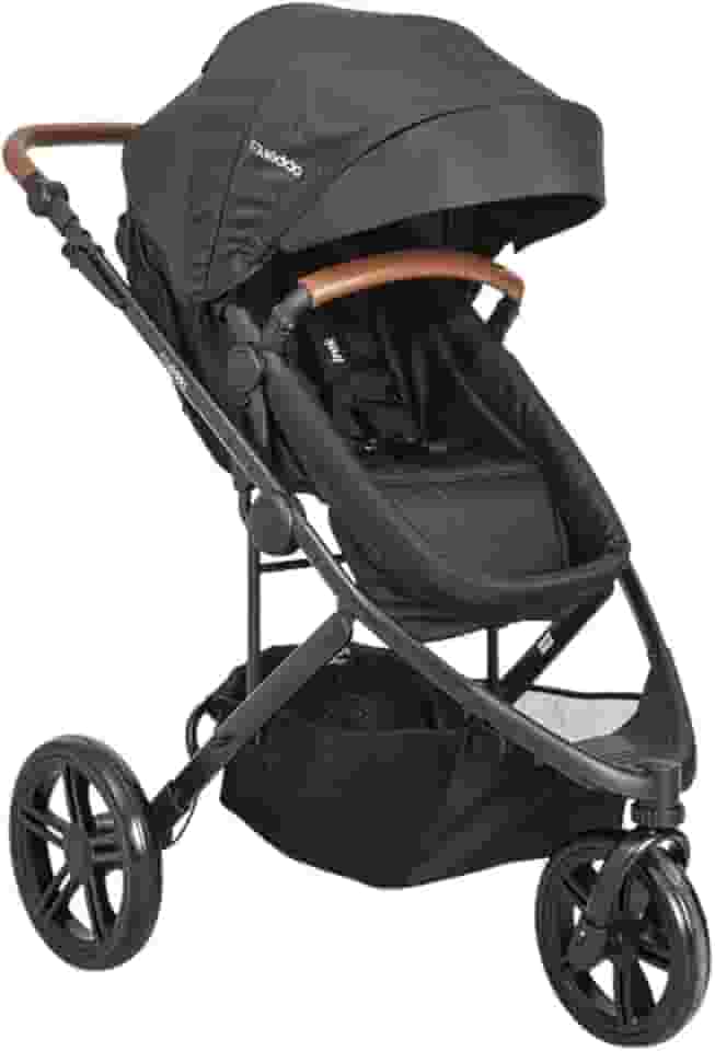 Carrinho de Bebe Berço Passeio Moises Corrida Kiddo Trek Preto