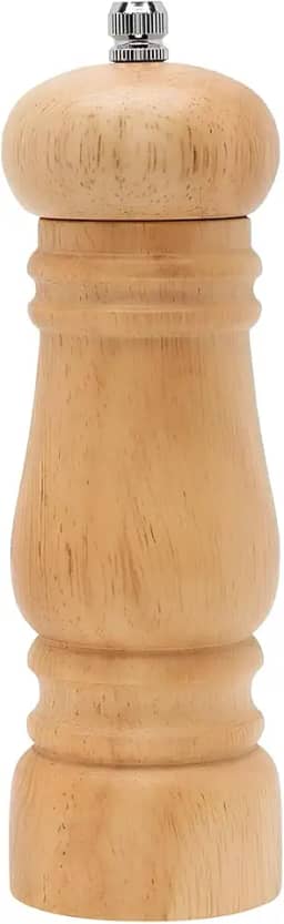 Moedor de Pimenta e Sal em Madeira Nobre Linha Premium: Moedor Manual com Mecanismo de Cerâmica e Pino Regulador para Sal Grosso, Pimenta do Reino e Temperos Design Rústico, Ideal para Cozinha Gourmet