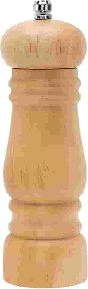 Moedor de Pimenta e Sal em Madeira Nobre Linha Premium: Moedor Manual com Mecanismo de Cerâmica e Pino Regulador para Sal Grosso, Pimenta do Reino e Temperos Design Rústico, Ideal para Cozinha Gourmet