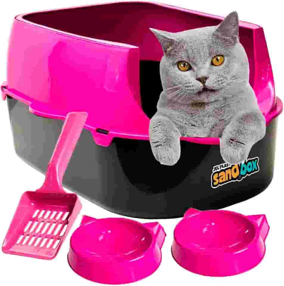 Kit Sanitario Para Gatos Sandbox Furba - Rosa
