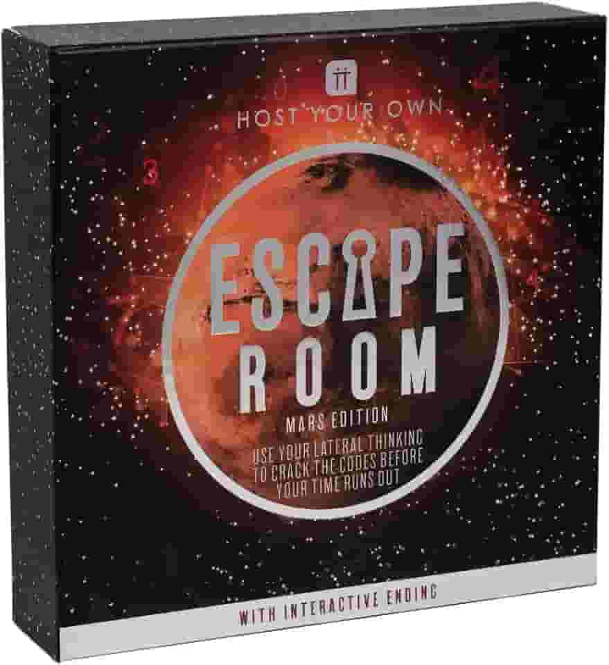 Talking Tables Mars Space Jogo Escape Room | Organize sua própria noite de jogos | para aniversário, jantar, entretenimento para adultos, adolescentes,