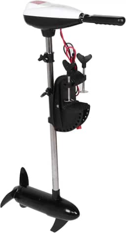 Aramox Motor externo, motor elétrico de popa de 12 V 27 kg, hélice 624 W potência forte com massa de LED